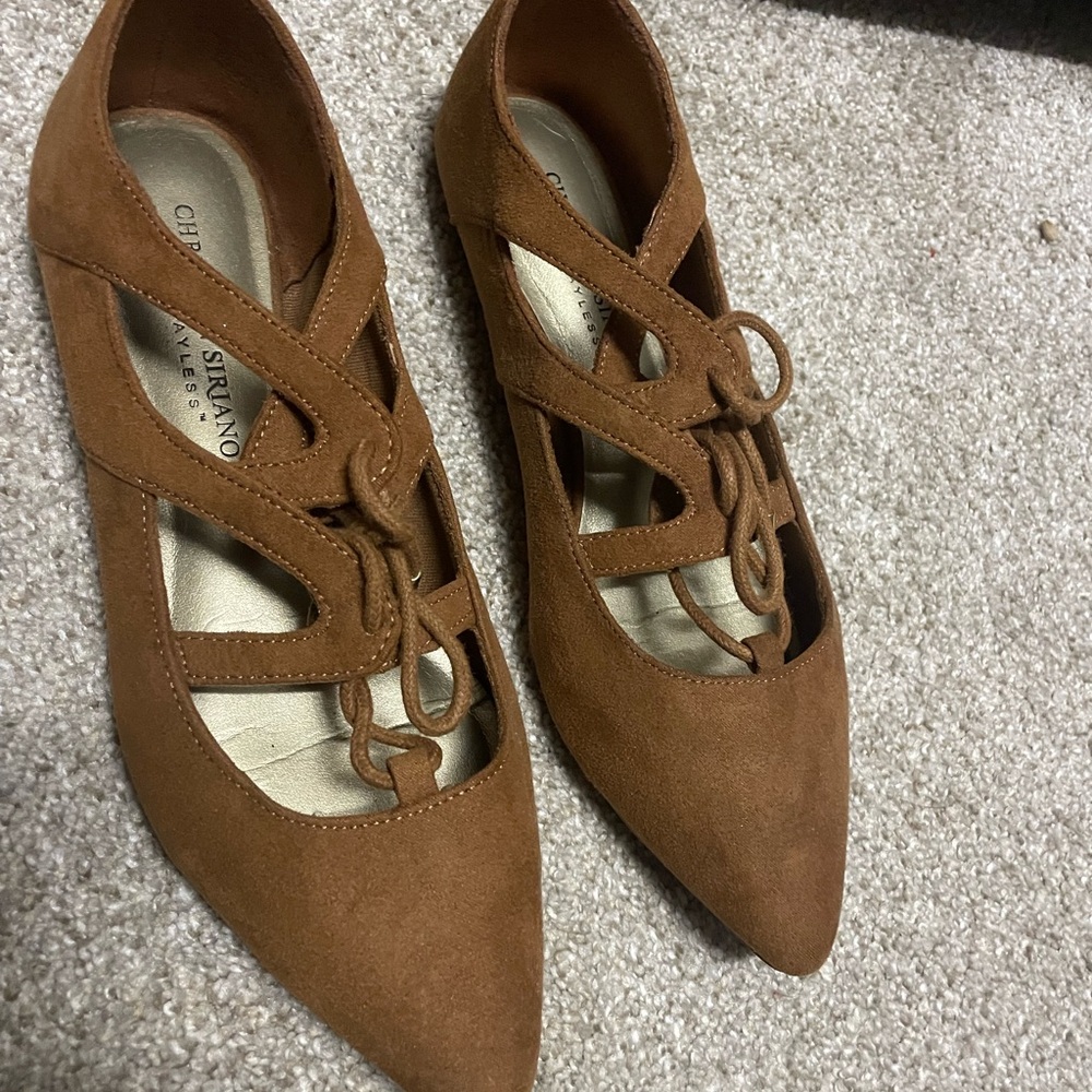 Christian Siriano Women's Tan Flats